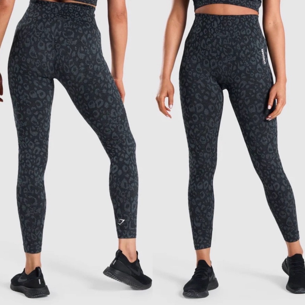 Gymshark Black Leopard Print Leggings